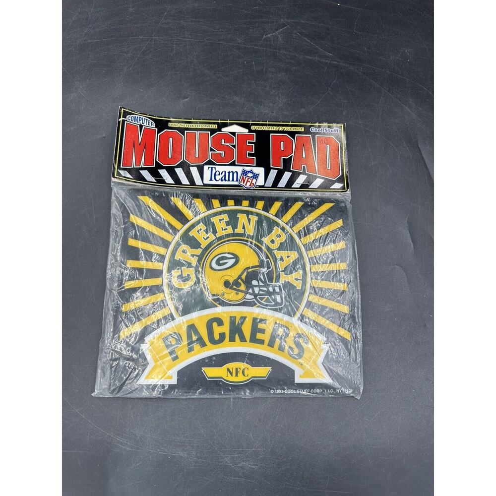 Green Bay Packers Mouser Pad - Vintage 1992 NFC "Cool Stuff" USA New old stock